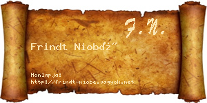 Frindt Niobé névjegykártya